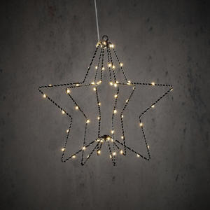 kerstster met verlichting (32x30cm)