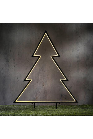 kerst tuinsteker kerstboom met neon licht