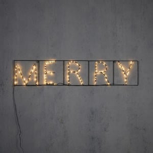 kerst muurdecoratie met verlichting