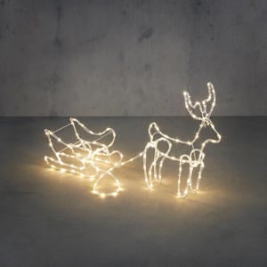 rendier met slee verlicht (140 led)