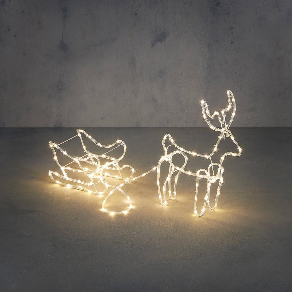 Luca Lighting rendier met slee verlicht (140 led)