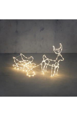 rendier met slee verlicht (140 led)