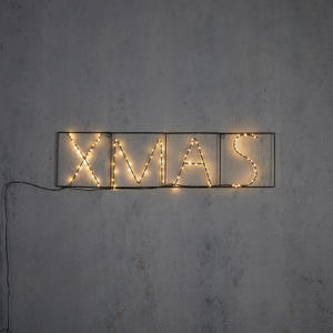 kerst muurdecoratie met verlichting