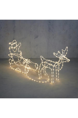 kerstman met slee verlicht (280 led)