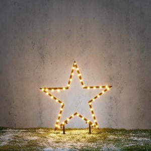 kerst tuinsteker ster (86 led)