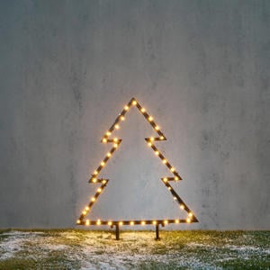 kerst tuinsteker kerstboom (86 led)