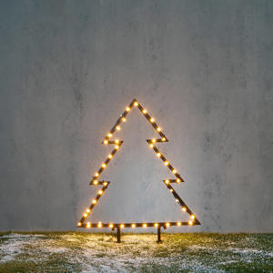 kerst tuinsteker kerstboom  (86 led)