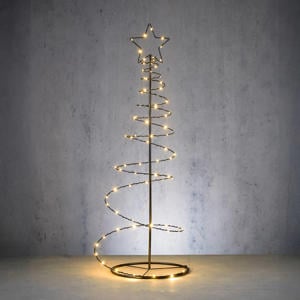 lichtboom spiraal klassiek wit 80 led (120x38cm)