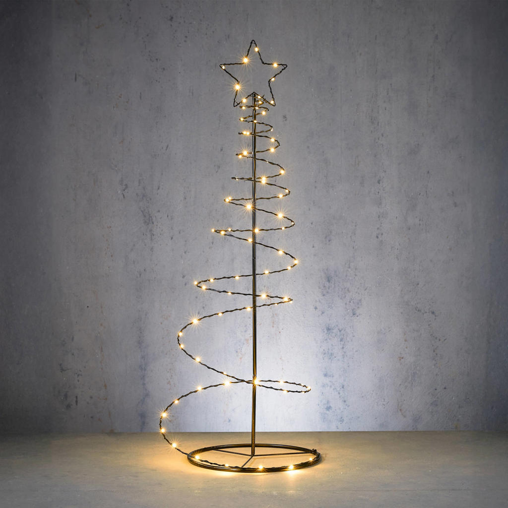 Luca Lighting lichtboom spiraal klassiek wit 80 led (120x38cm)