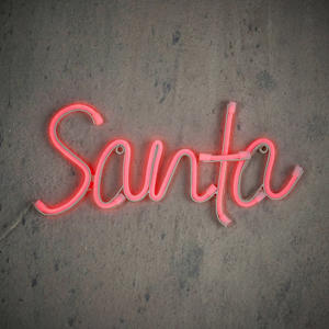 neon kerstdecoratie santa led