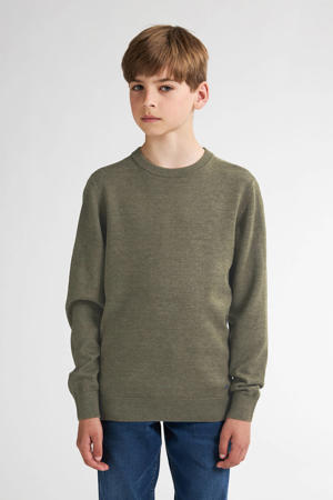 sweater groen fijn gebreid