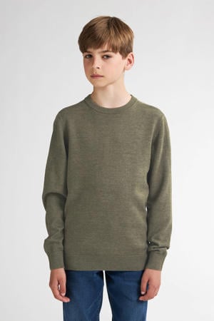 sweater groen fijn gebreid