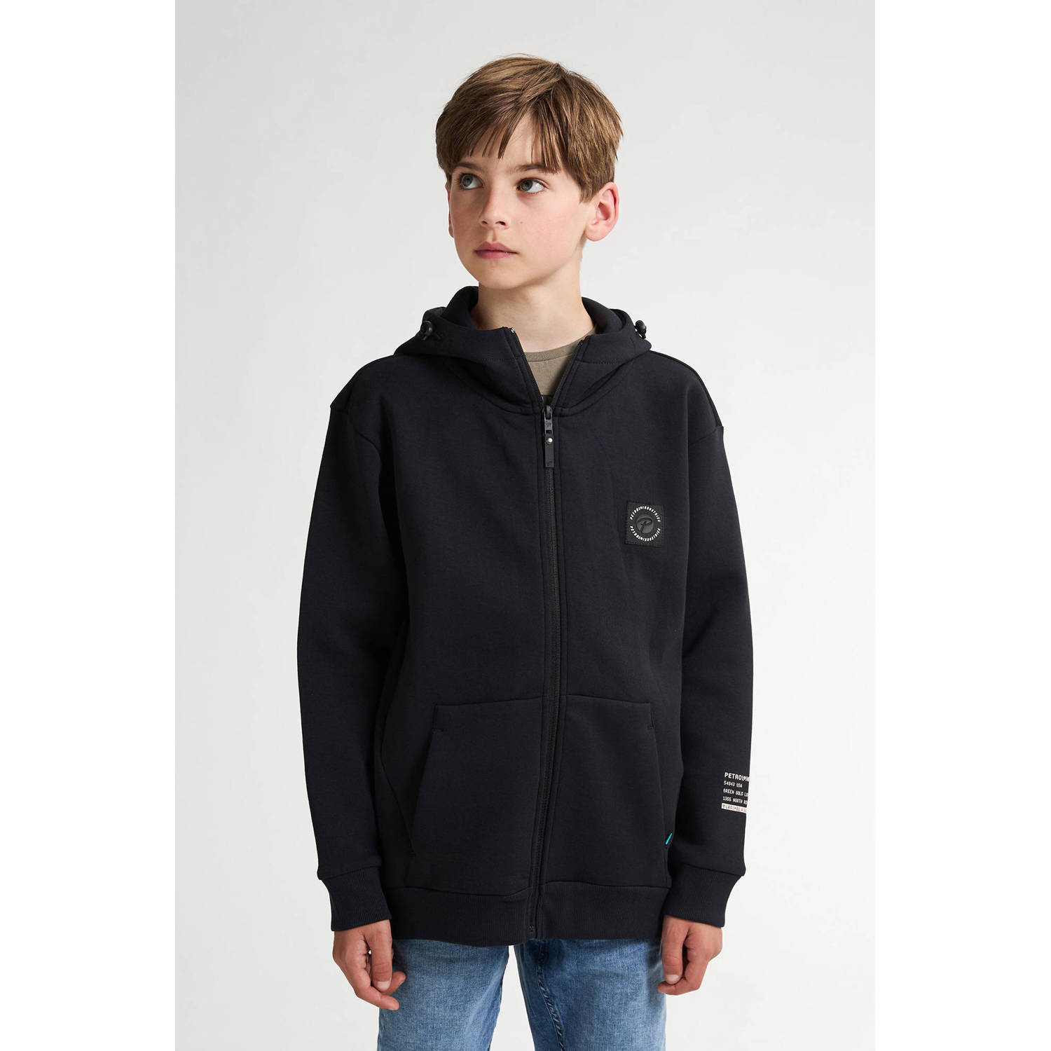 Petrol Industries sweatvest zwart
