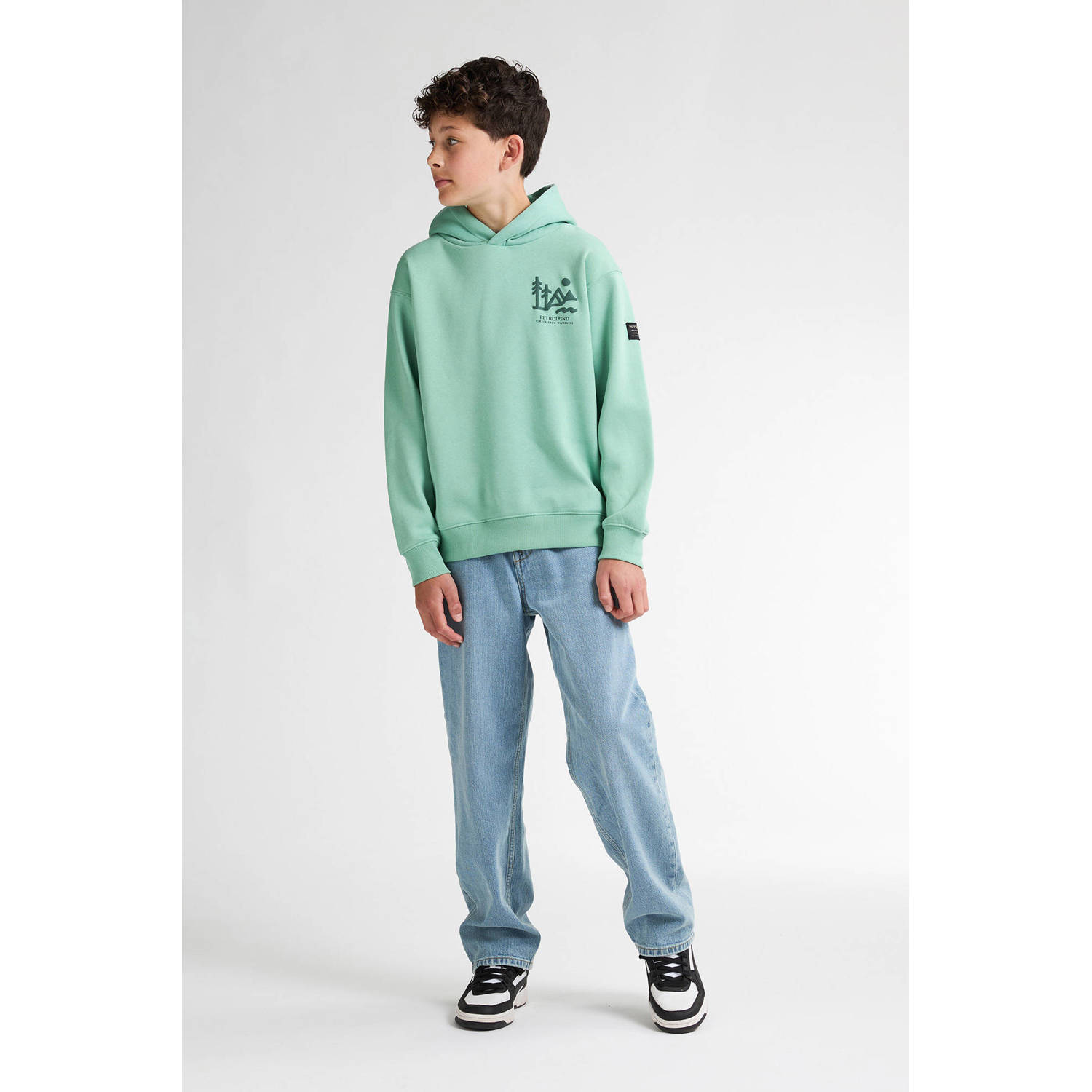 Petrol Industries hoodie lichtgroen