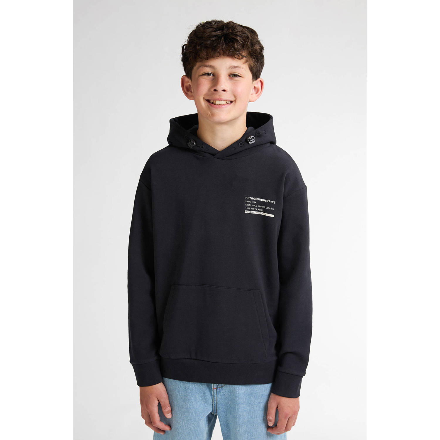 Petrol Industries hoodie zwart