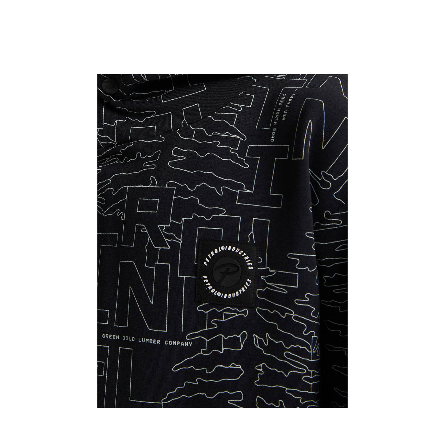 Petrol Industries hoodie zwart