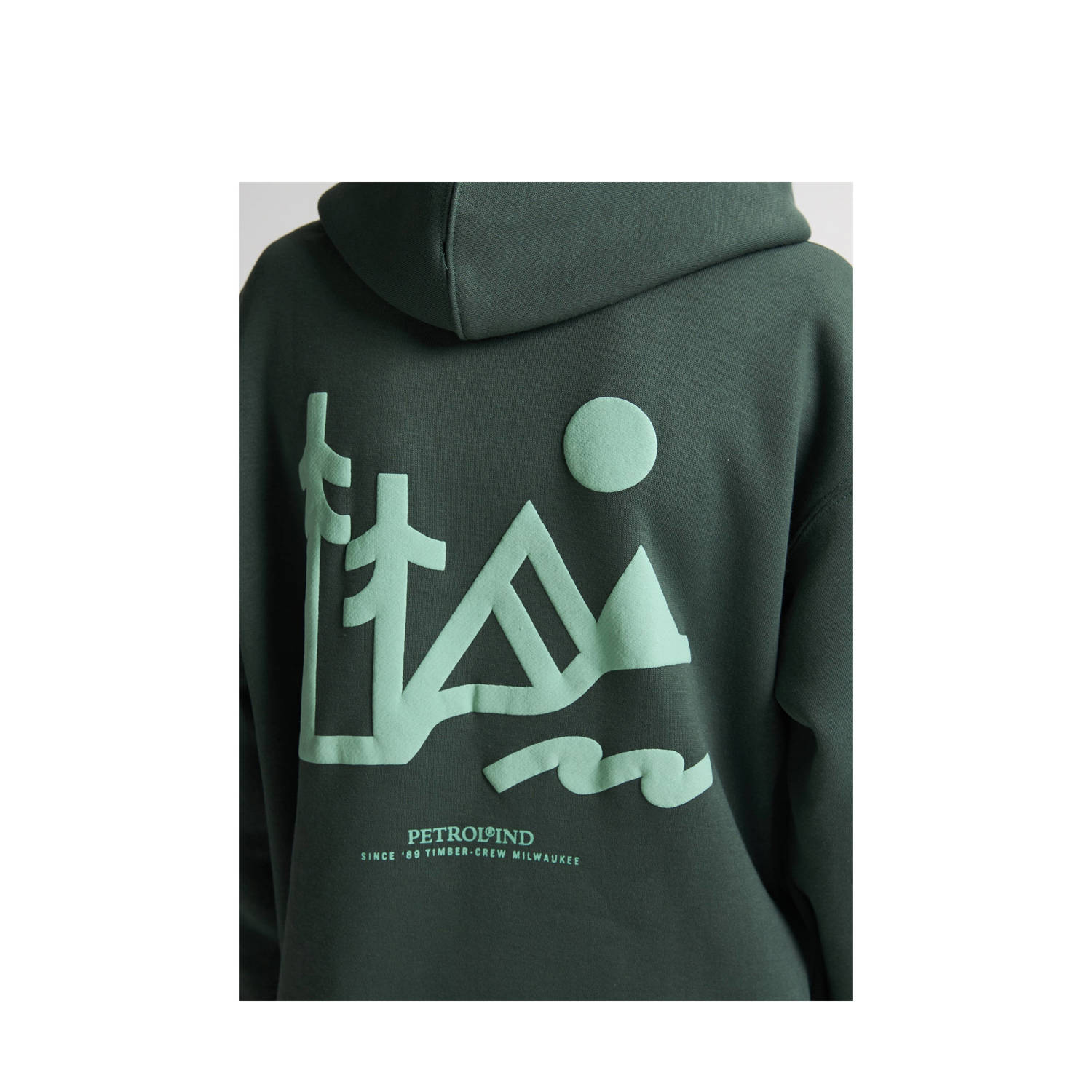 Petrol Industries hoodie donkergroen