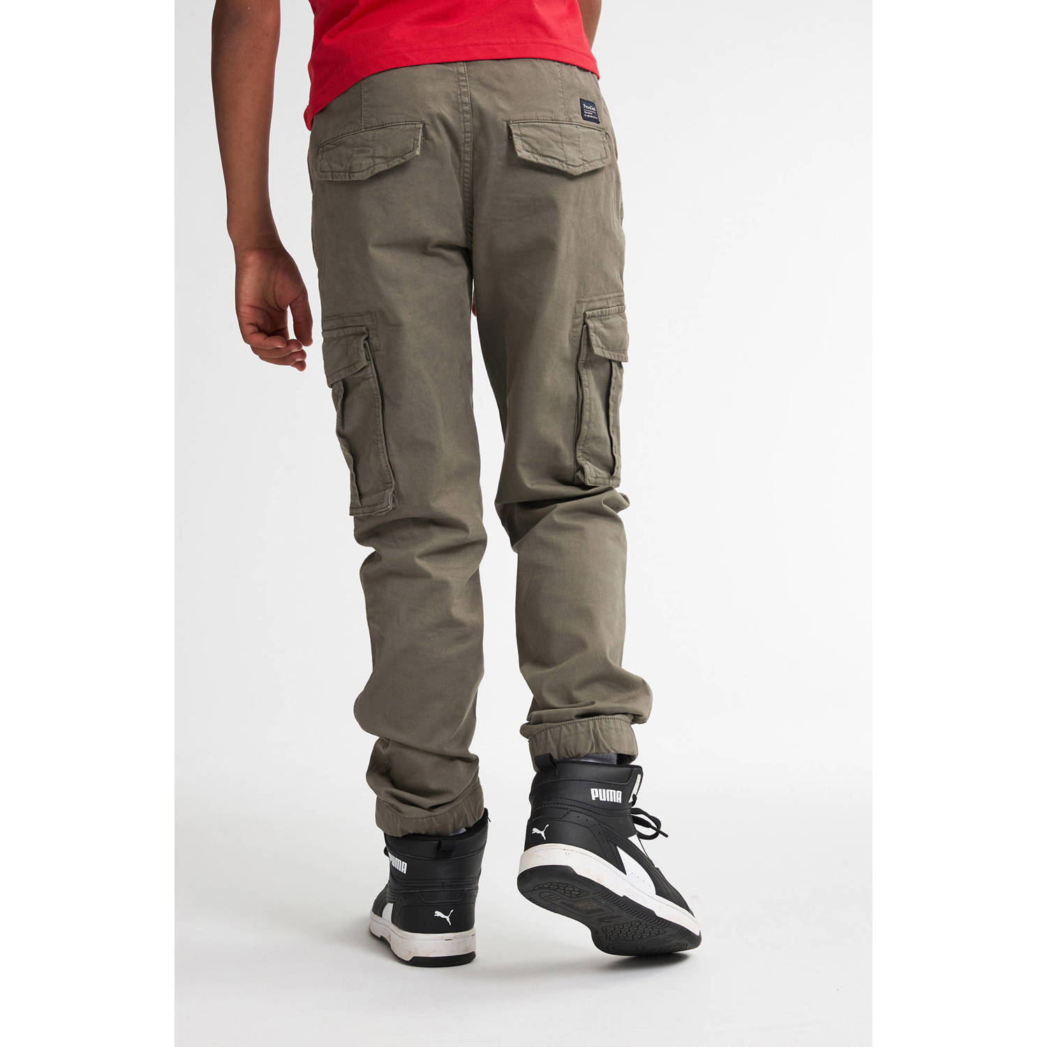 Petrol Industries regular casual broek groen