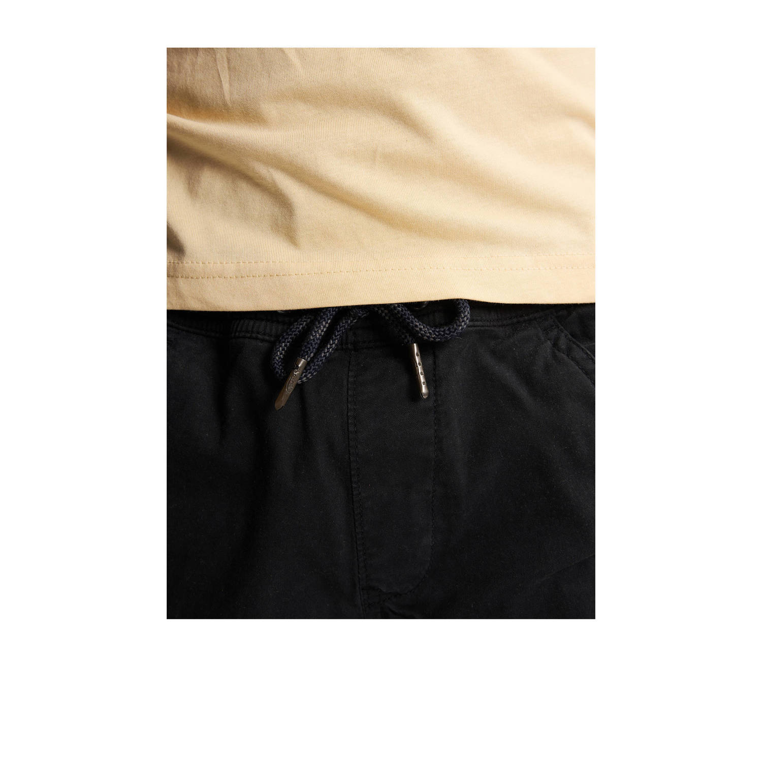 Petrol Industries regular casual broek zwart