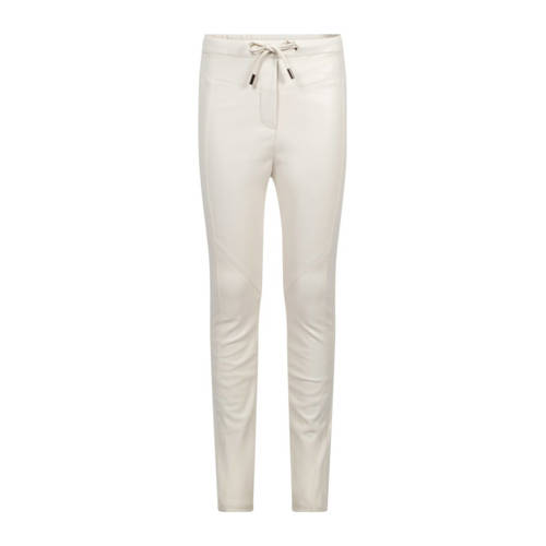 AI&KO imitatieleren casual broek ecru afbeelding