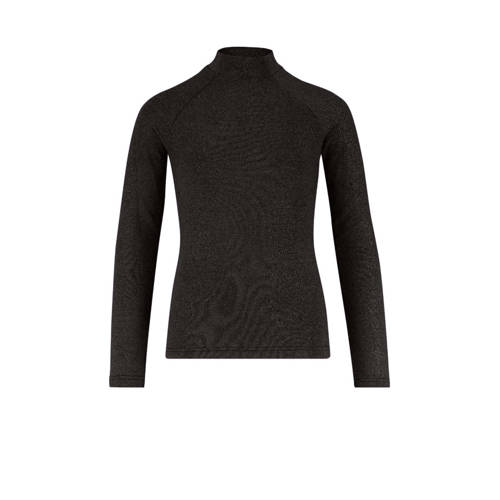 AI&KO longsleeve zwart met glitter afbeelding
