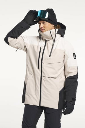 ski-jas Aeron  lichtgrijs/zand/zwart