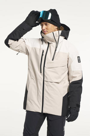ski-jas Aeron  lichtgrijs/zand/zwart