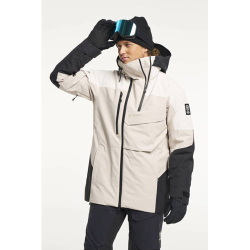 Tenson ski-jas Aeron lichtgrijs/zand/zwart afbeelding