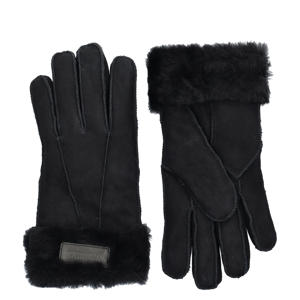 suede handschoenen zwart