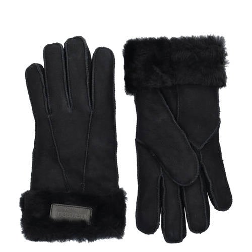 Warmbat Australia suede handschoenen zwart afbeelding