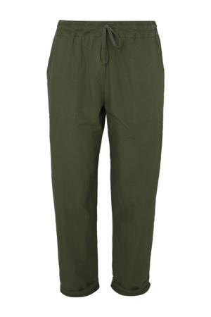 slim regular waist broek kaki