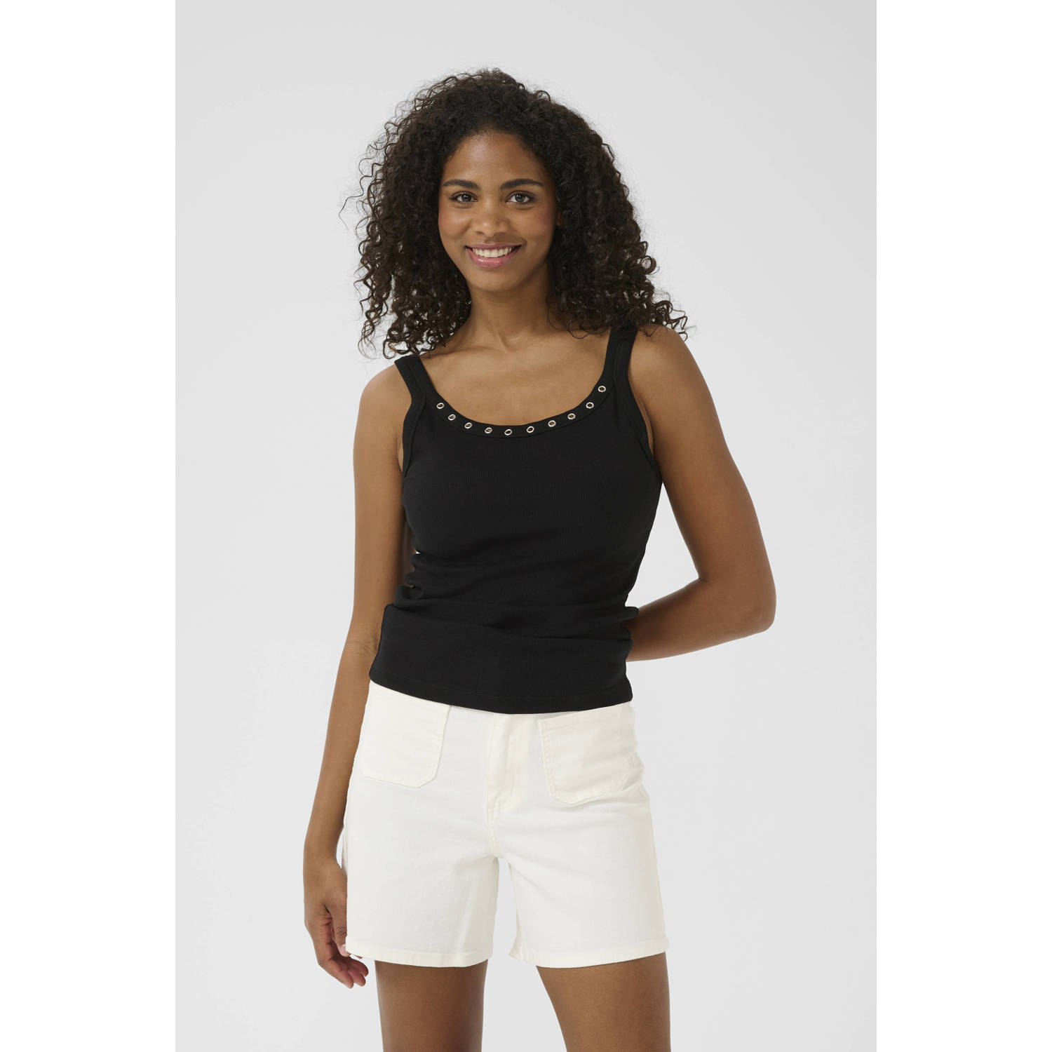Kaffe X Ellen Hoog singlet zwart