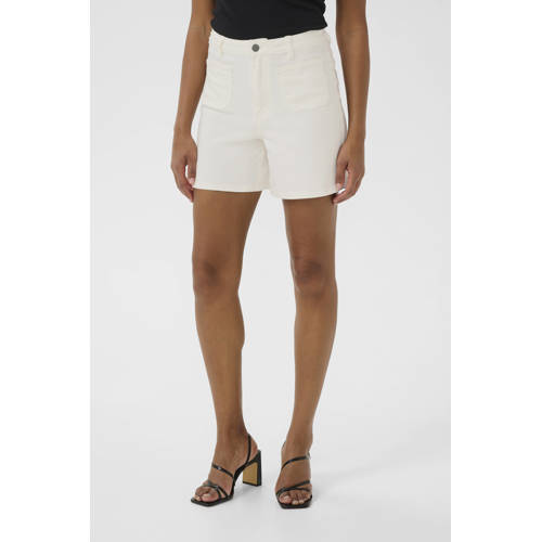 Kaffe X Ellen Hoog denim high waist short ecru afbeelding