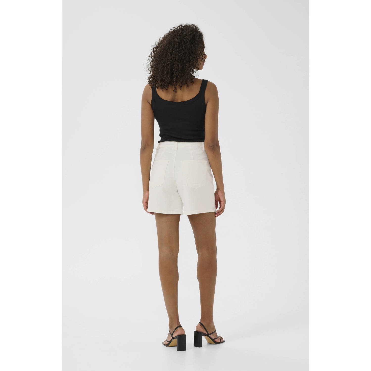 Kaffe X Ellen Hoog denim high waist short ecru