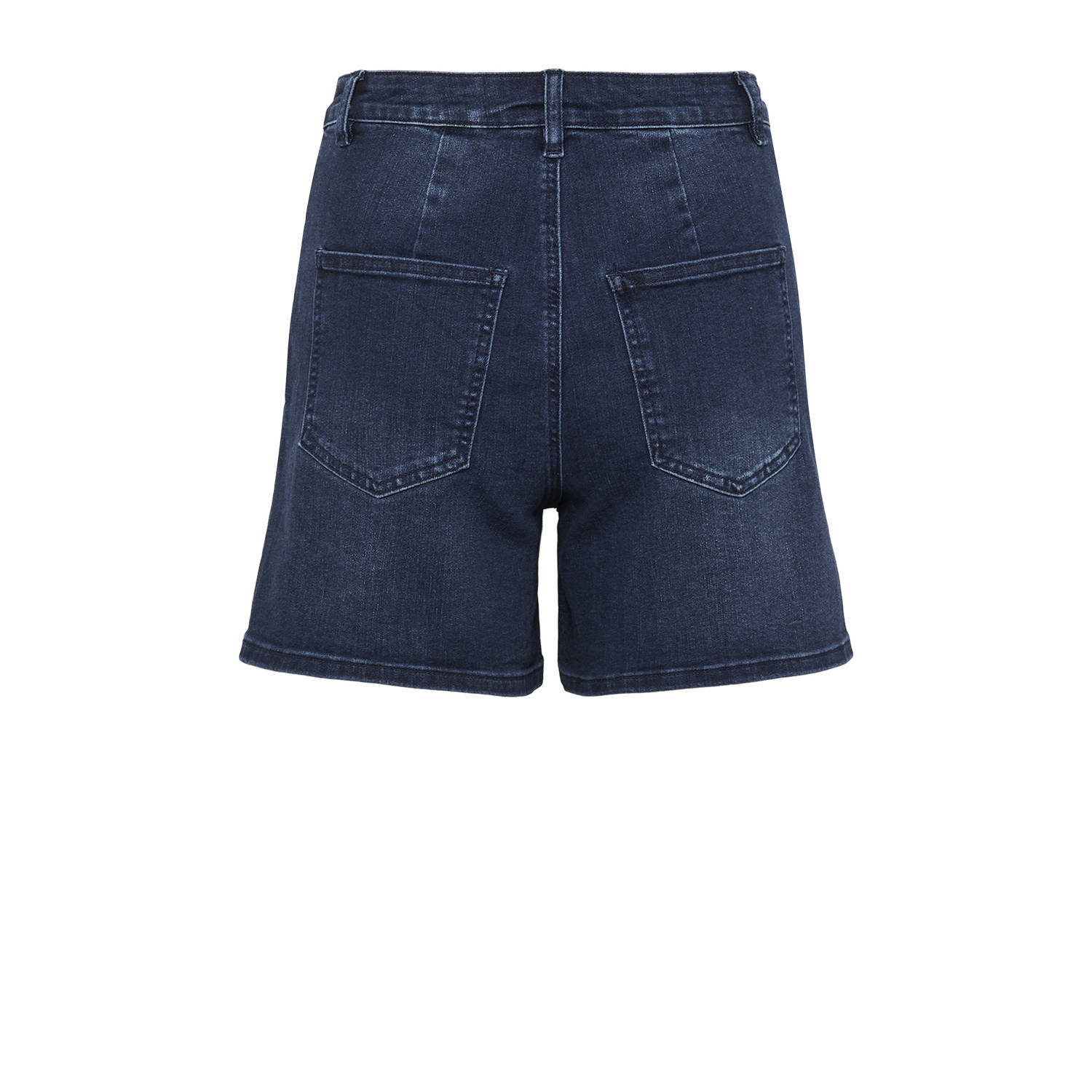 Kaffe X Ellen Hoog denim high waist short dark blue denim