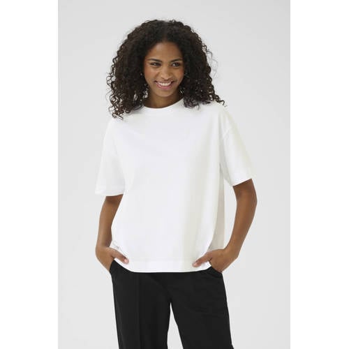 Kaffe X Ellen Hoog T-shirt wit afbeelding