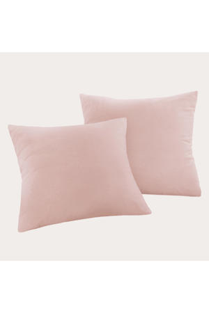 flanellen kussensloop - roze