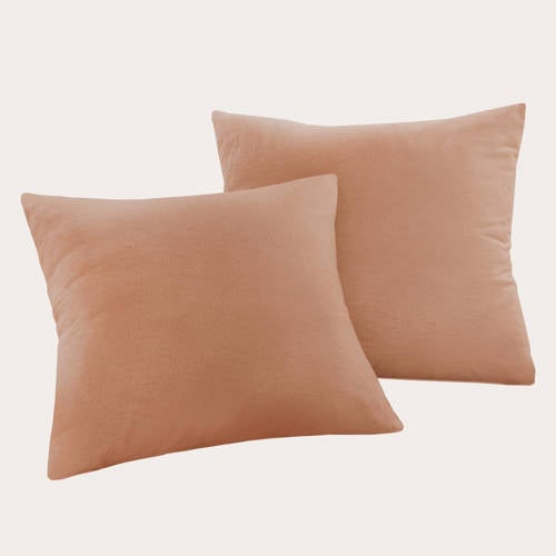 NOUS Living flanellen kussensloop bruin afbeelding