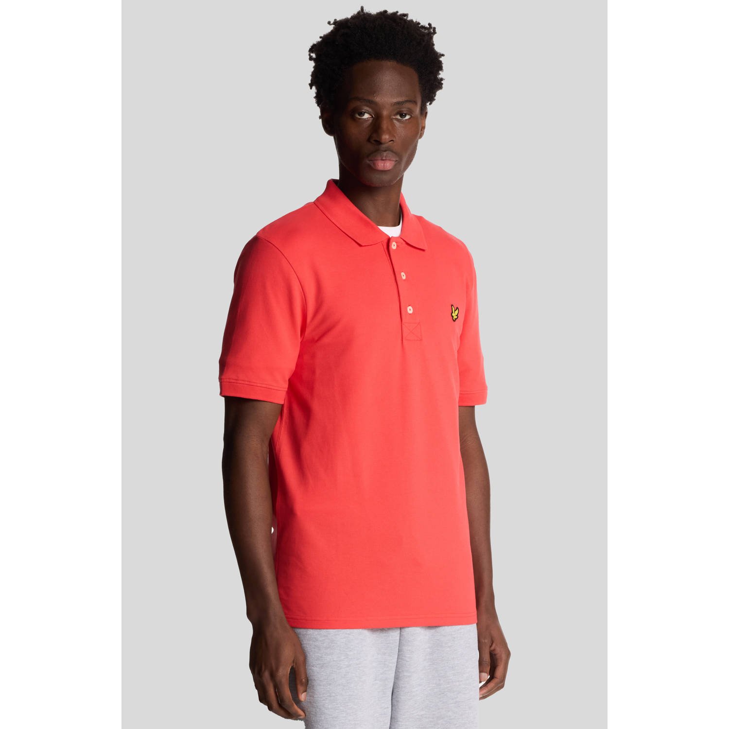 Lyle & Scott regular polo rood