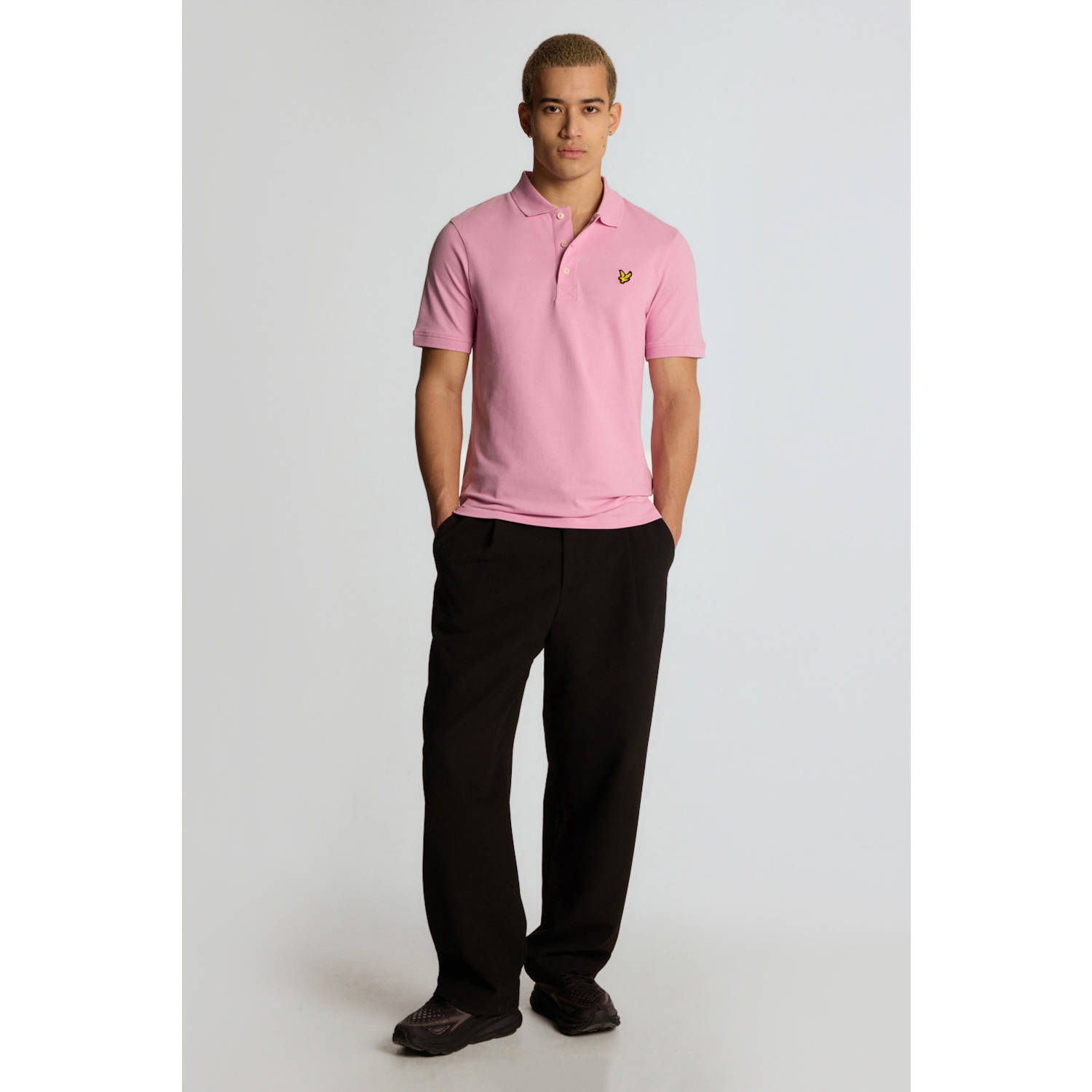 Lyle & Scott regular polo roze