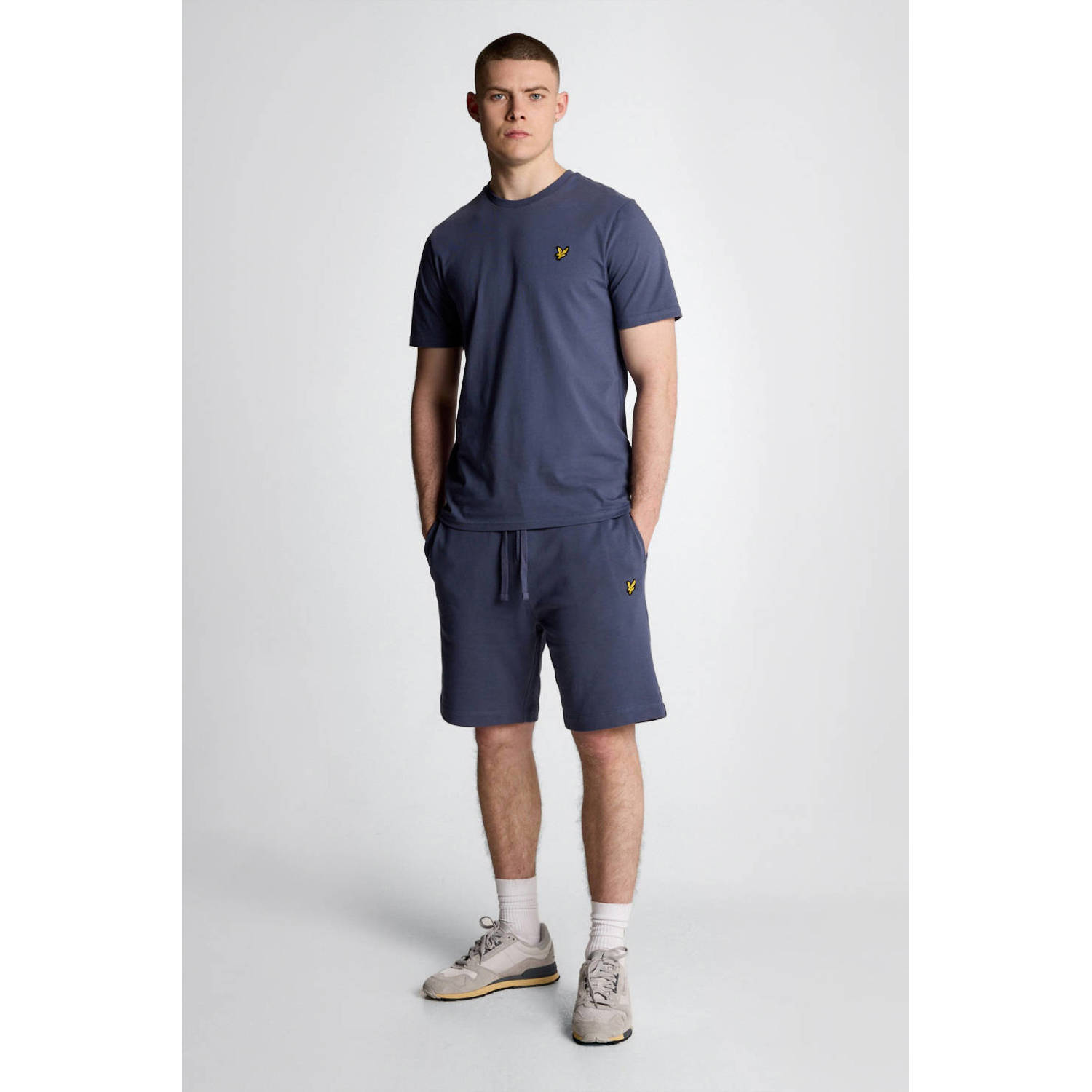 Lyle & Scott regular sweatshort blauw