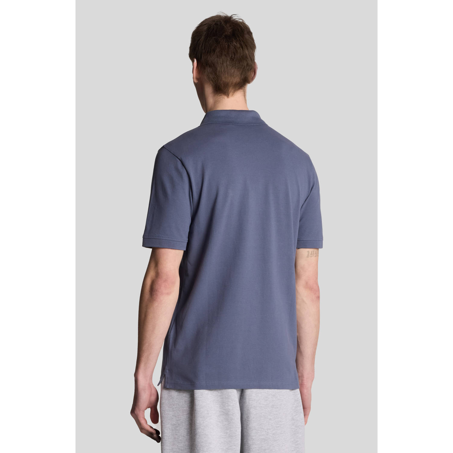 Lyle & Scott regular polo blauw