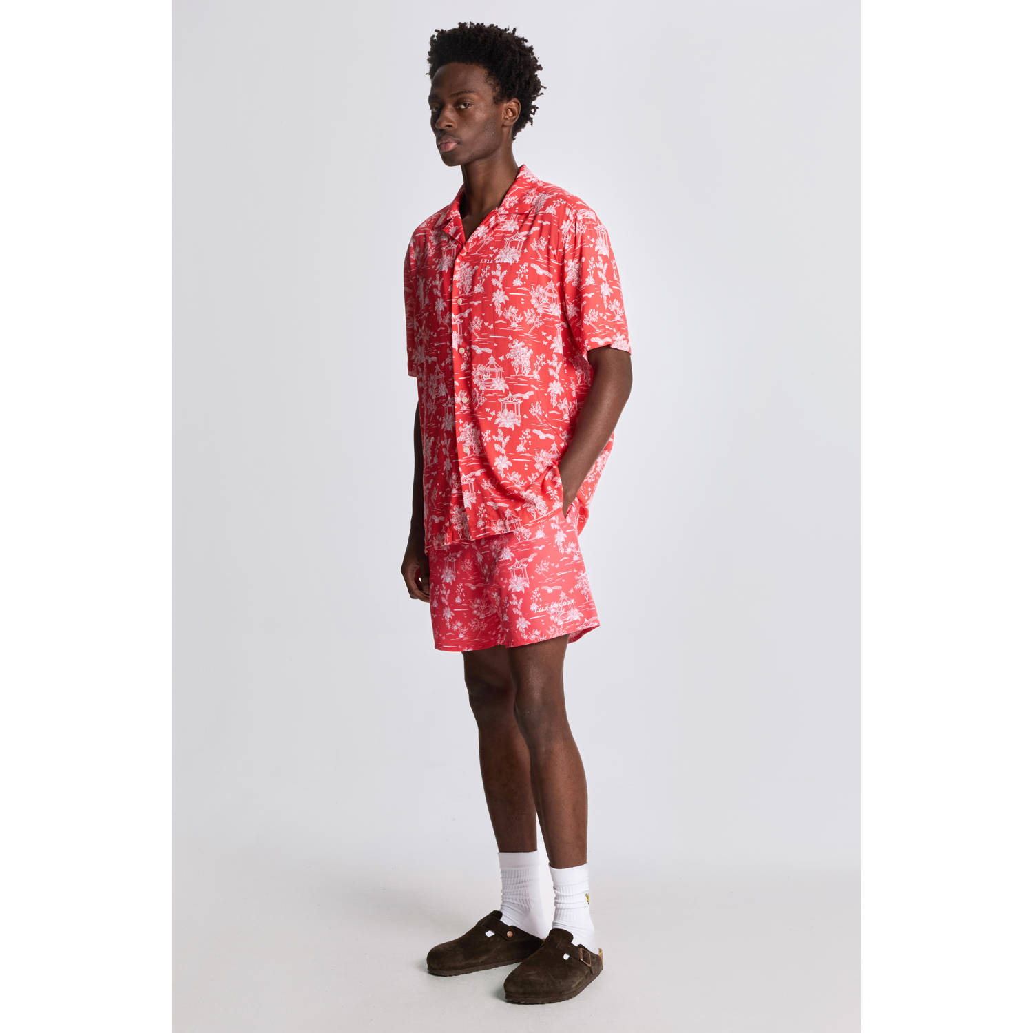 Lyle & Scott casual overhemd rood