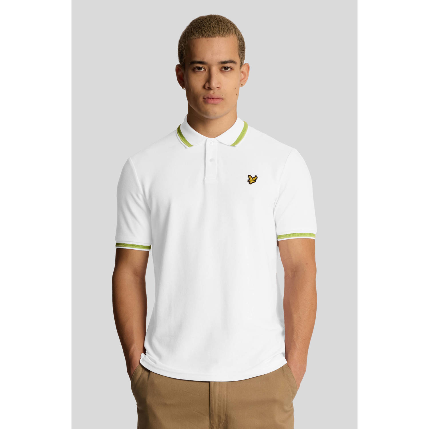 Lyle & Scott regular polo wit