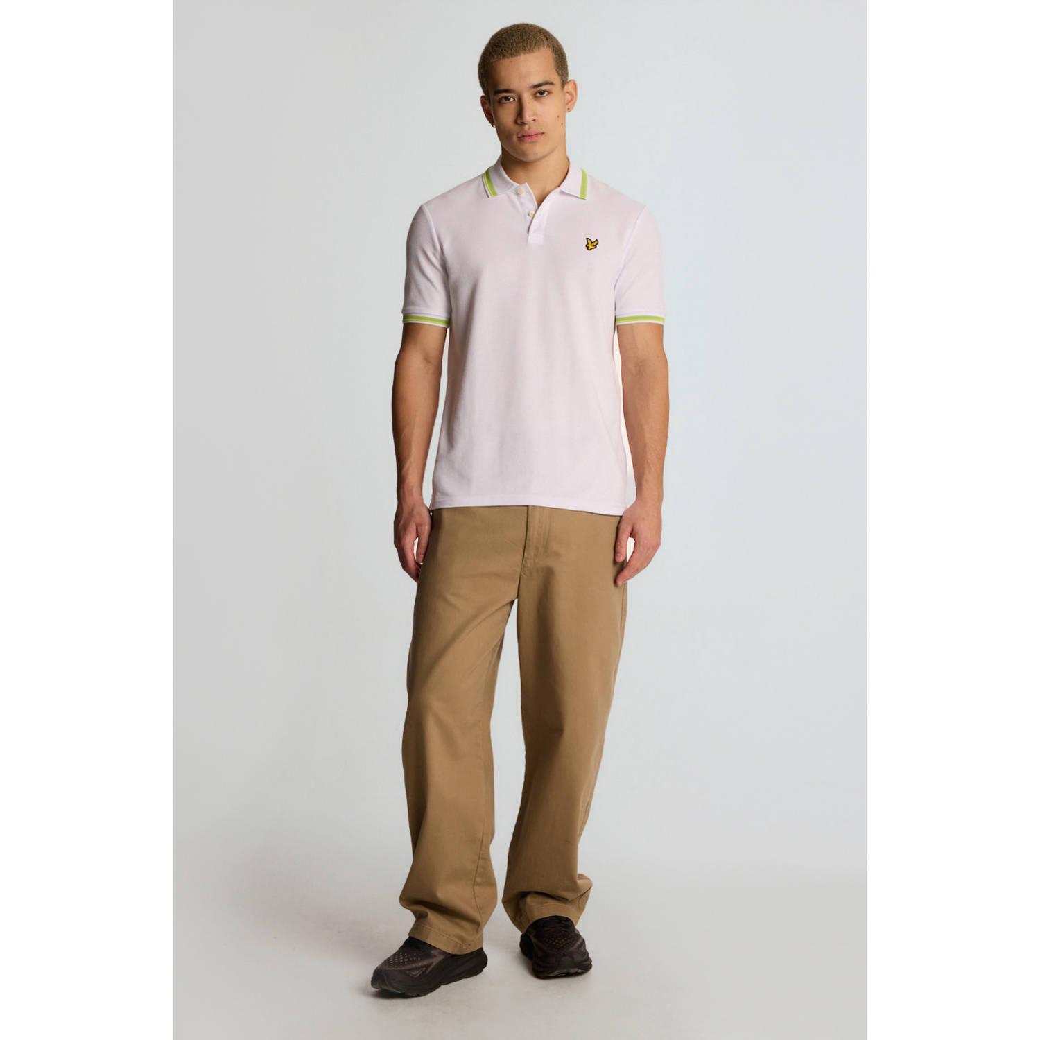 Lyle & Scott regular polo wit
