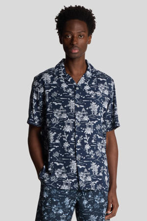 casual overhemd donkerblauw