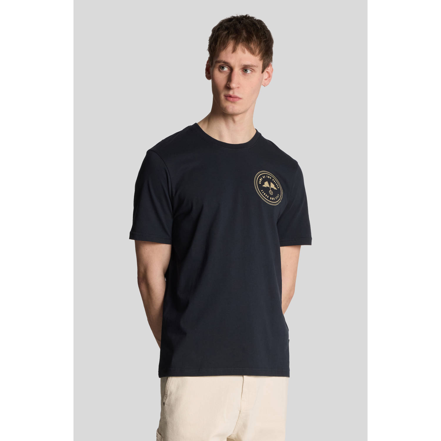 Lyle & Scott T-shirt donkerblauw