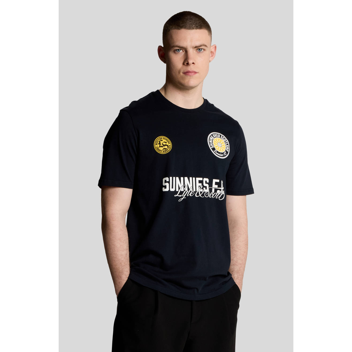 Lyle & Scott T-shirt donkerblauw