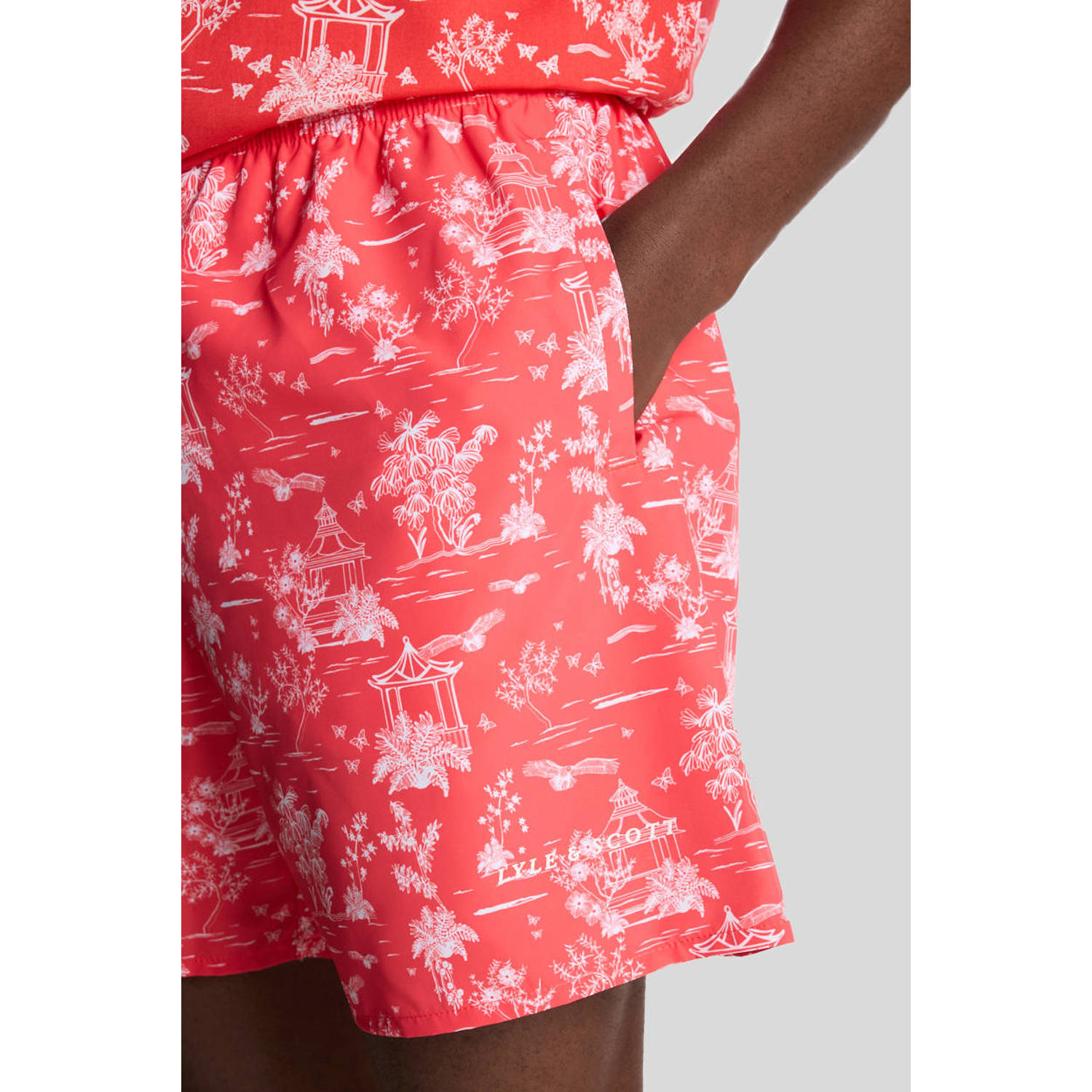 Lyle & Scott zwemshort rood