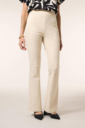 slim regular waist flared broek